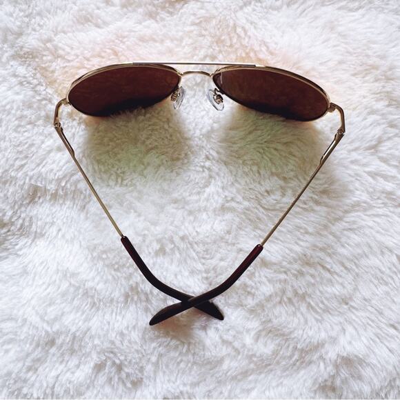 Jessa Orange Polarized Classic Aviator Sunglasses - Picture 9 of 9